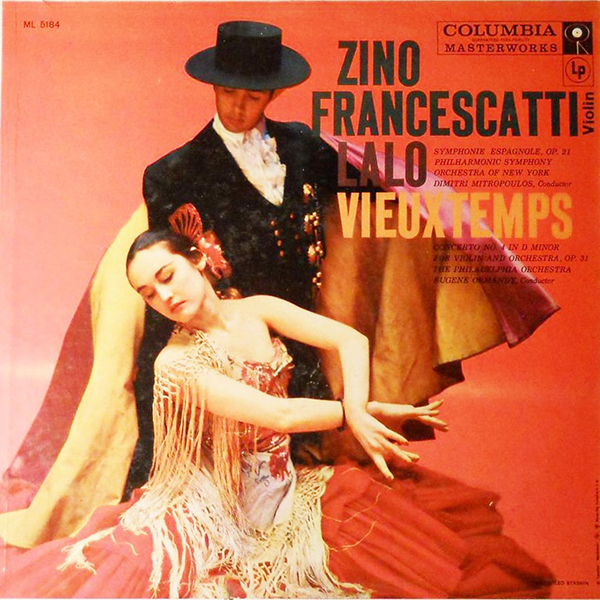 Francescatti, Zino Lalo Symphonie Espagnole, Vieuxtemps Violin Concerto no.4 New York P