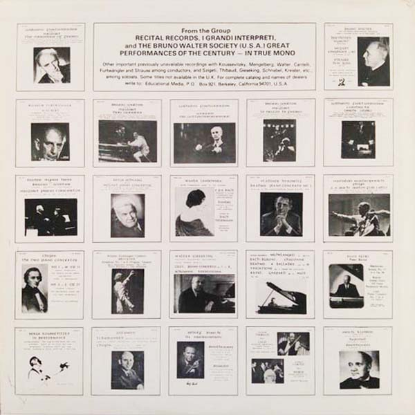 Mengelberg, Willem Tchaikovsky Symphony no.5, Serenade for Strings